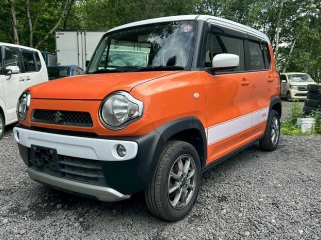 ハスラー　キーレスエントリー　アイドリングストップ　シートヒーター　ＭＴ　ＣＤ　ＵＳＢ　アルミホイール　エアコン 4WD 660 5Dr