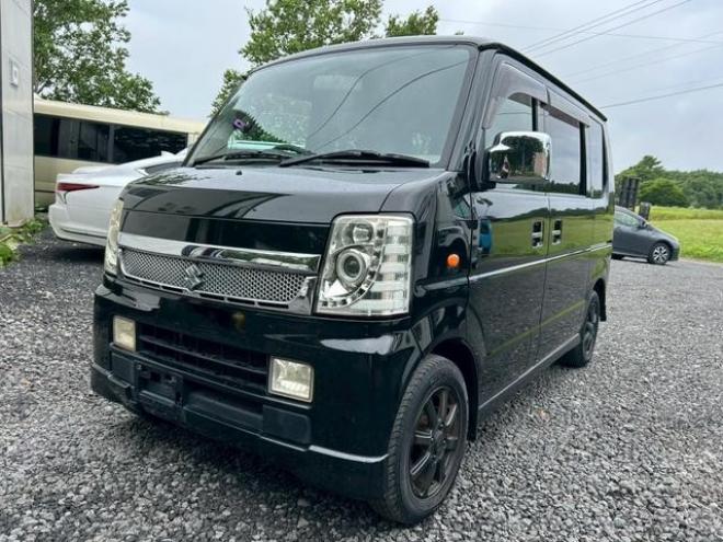 エブリィワゴン 　バックカメラ　両側スライド・片側電動　ナビ　シートヒーター　ターボ　ＡＴ　アルミホイール　エアコン　パワーウィンドウ 4WD 660 5Dr