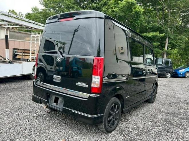 エブリィワゴン 　バックカメラ　両側スライド・片側電動　ナビ　シートヒーター　ターボ　ＡＴ　アルミホイール　エアコン　パワーウィンドウ 4WD 660 5Dr