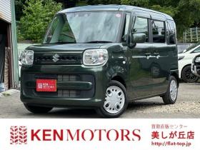スペーシア　ハイブリッド G 4WD　ケンウッドナビ・TV　エンジンスターター　スマートキー　オートストップ　ETC　バックカメラ　デュアルカメラブレーキサポート　サイドエアバッグ　横滑り防止　盗難防止装置　シートヒーター　PS　PW 660