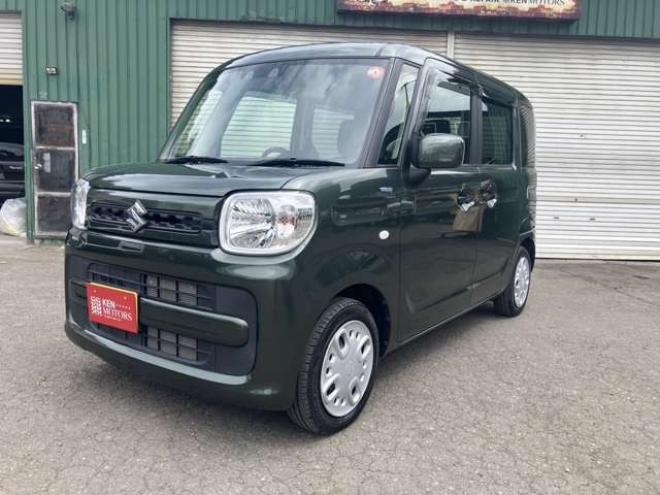 スペーシアハイブリッド G 4WD　ケンウッドナビ・TV　エンジンスターター　スマートキー　オートストップ　ETC　バックカメラ　デュアルカメラブレーキサポート　サイドエアバッグ　横滑り防止　盗難防止装置　シートヒーター　PS　PW 660