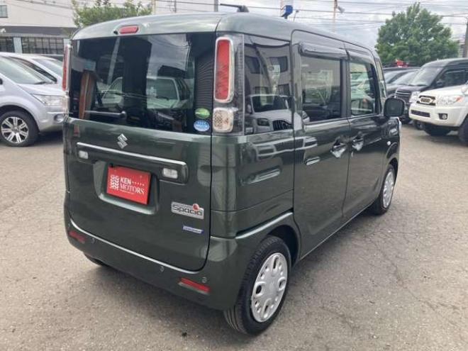 スペーシアハイブリッド G 4WD　ケンウッドナビ・TV　エンジンスターター　スマートキー　オートストップ　ETC　バックカメラ　デュアルカメラブレーキサポート　サイドエアバッグ　横滑り防止　盗難防止装置　シートヒーター　PS　PW 660