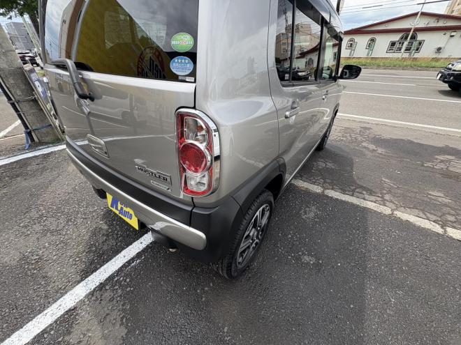 ハスラーHUSTLER  4WD Ⅹ TURBO寒冷地仕様　ブレーキアシスト　hid ワンオーナー　Bluetoothフルセグナビ　エンジンスターター　autoライト　autoエアコン　フォグランプ　スマートキー　シートヒーター　アイドリングストップ　15インチアルミ　スタットレス記録簿6枚　エンジンオイル交換　CVTオイル交換 4WD 660 ５Dr