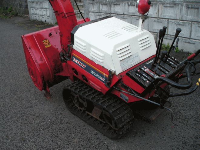 除雪機ヤンマー9馬力除雪機　ＹＳＲ－90ＤＸ　ガソリンエンジン　整備済み　即使用可