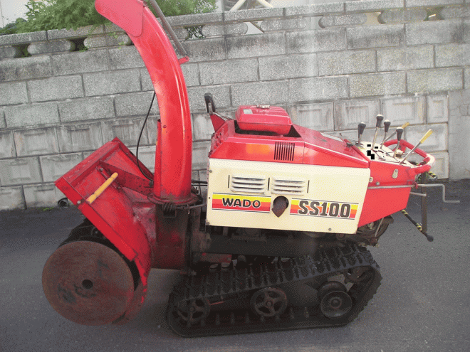 除雪機ワドー10馬力除雪機　ＳＳ－100　ガソリンエンジン　ローリング付　整備済み　即使用可