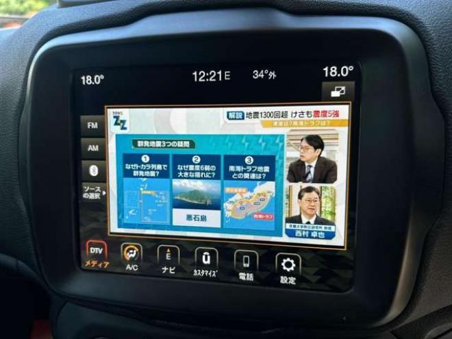 ジープレネゲード トレイルホーク 4WD　ワンオーナー/リフトUP/純正ナビ/Bカメラ 正規輸入車 2400