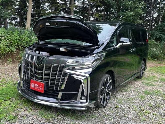 アルファード2.5 S Cパッケージ 4WD　モデリスタエアロ　両側パワースラ　電動リアゲート　後席モニター　フルセグ　バックカメラ　電動シート　3列シート　スマートキー　クルーズコントロール　社外アルミ　障害物センサー　レーンキープアシスト 2500