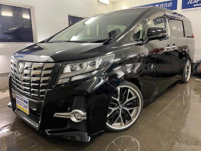 アルファードＳ　Ｃパッケージ　禁煙車　クレンツェ２０インチＡＷ　純正１８ＡＷ＋スタッドレスタイヤ付　ブリッツ車高調　ヴァレンティＬＥＤテール　アルパインビッグＸ１０インチナビ（フルセグ地デジ　Ｂｌｕｅｔｏｏｔｈ）＋バックカメラ　アルパイン製１２．８インチリアフリップダウンモニター　両側パワースライドドア　パワーバックドア　純正ハーフレザーシート　電動オットマン　ＬＥＤヘッドライト　ステアリングヒーター　フロントガラス熱線　エンジンスターター　ＥＴＣ 4WD 2500 5Dr