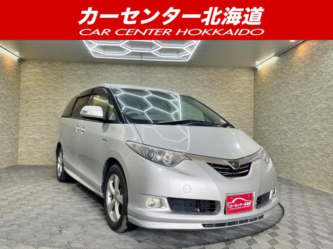 エスティマハイブリッドハイブリッド2.4X 4WD 5年保証 スマキー パワスラ ナビ Bカメ 後席モニタ ETC 寒冷地仕様 禁煙 車検整備2年付 修復歴無