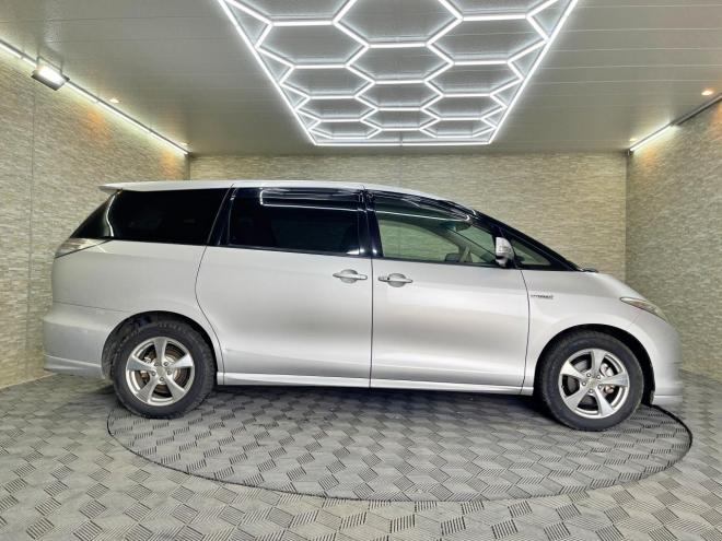 エスティマハイブリッドハイブリッド2.4X 4WD 5年保証 スマキー パワスラ ナビ Bカメ 後席モニタ ETC 寒冷地仕様 禁煙 車検整備2年付 修復歴無