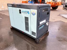 発電機　北越　エアマン　中古　SDG25AS　エンジン発電機　