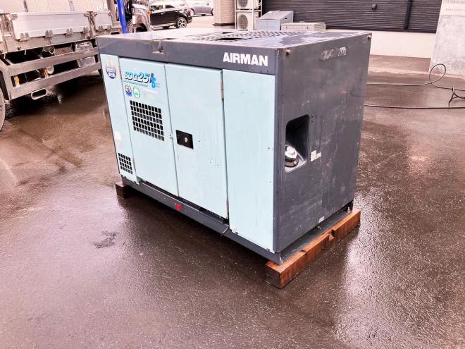 発電機北越　エアマン　中古　SDG25AS　エンジン発電機　