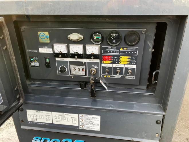 発電機北越　エアマン　中古　SDG25AS　エンジン発電機　
