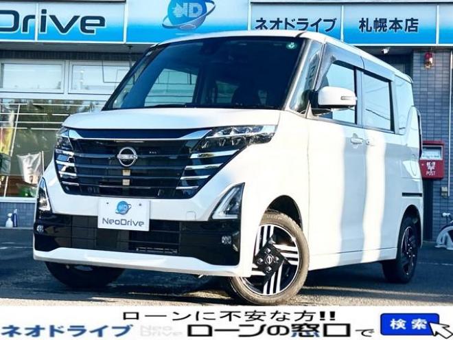 ルークス660ハイウェイスターX 4WD　ローンが不安な方＜優遇ローン＞寒冷地仕様　後期型　両側パワースライド　ナビ　フルセグTV 4WD