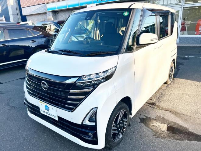 ルークス660ハイウェイスターX 4WD　ローンが不安な方＜優遇ローン＞寒冷地仕様　後期型　両側パワースライド　ナビ　フルセグTV 4WD