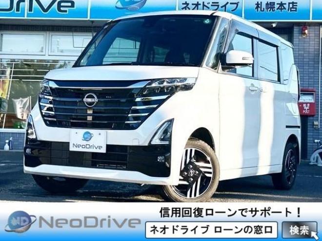 ルークス660ハイウェイスターX 4WD　ローンが不安な方＜優遇ローン＞寒冷地仕様　後期型　両側パワースライド　ナビ　フルセグTV 4WD