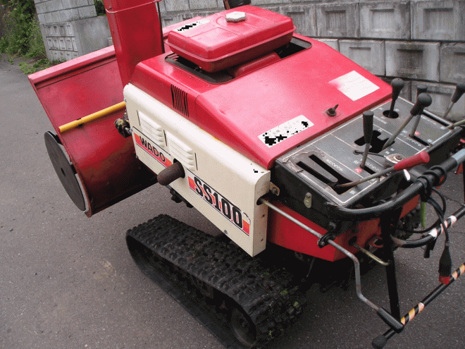 除雪機ワドーＳＳ－100　オーガ上下油圧式ローリング付　ガソリンエンジン　整備済み　即使用可