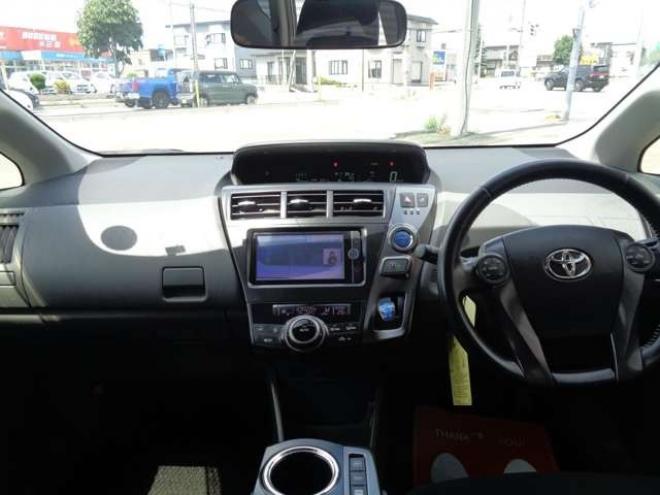 プリウスα1.8 S チューン ブラック　ワンオーナー　純正ナビ　純正エンスタ　　スペアキー 2WD 1800