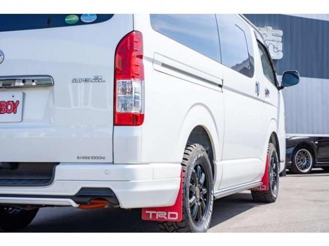 ハイエースバン2.8 スーパーGL ダークプライムII ロングボディ ディーゼルターボ 4WD　TRDバンパー&アルパインBIG-X11インチ　　リアヒーター&クーラー　プッシュスタート　スマートキー　　両側スライドドア　ドライブレコーダー　ETC　車線逸脱防止　横滑り防止装置　電動格納ミラー　ベッドキッド 2800