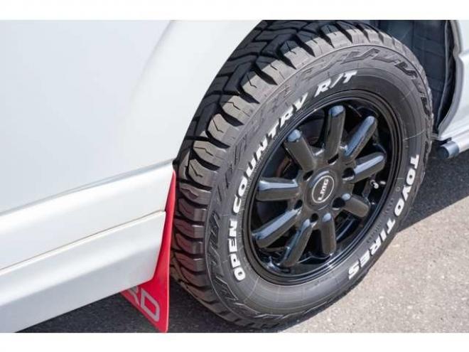 ハイエースバン2.8 スーパーGL ダークプライムII ロングボディ ディーゼルターボ 4WD　TRDバンパー&アルパインBIG-X11インチ　　リアヒーター&クーラー　プッシュスタート　スマートキー　　両側スライドドア　ドライブレコーダー　ETC　車線逸脱防止　横滑り防止装置　電動格納ミラー　ベッドキッド 2800