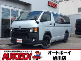 ハイエースバン　2.8 DX ロング GLパッケージ ディーゼルターボ 4WD　キーレス　両側スライドドア　バックカメラ　メモリナビ　フルセグTV　フロントフォグランプ　衝突被害軽減システム　車線逸脱防止　横滑り防止装置　パワーヒート　オートマチックハイビーム　電動格納ミラー 2800