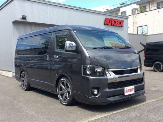 ハイエースバン2.7 スーパーGL ダークプライムII ワイド ミドルルーフ ロングボディ 4WD　寒冷地　リアヒーター&クーラー　スマキー　プッシュスタート　ウッドコンビステアリング&シフトノブ　全周囲カメラ　フルセグTV　純正SDナビ　バックカメラ　ドライブレコーダー　ETC　電動格納ミラー 2700