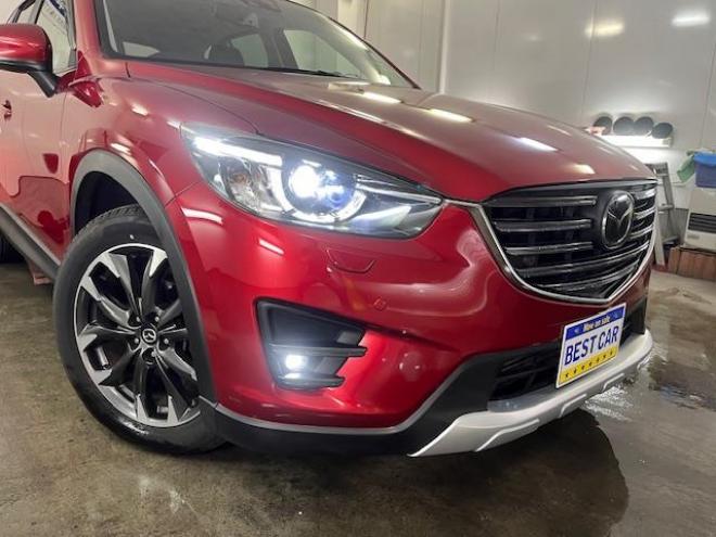 CX-5ＸＤ　Ｌパッケージ　本州仕入　ワンオーナー　寒冷地仕様　禁煙車　ＷＡＫＯＳバリアスコーティング済　スカイアクティブディーゼルターボ　純正１９インチＡＷ　社外１７ＡＷ＋スタッドレスタイヤ付　純正ナビ（フルセグ地デジ　ＤＶＤ再生　Ｂｌｕｅｔｏｏｔｈ）＋バックカメラ＆サイドカメラ　純正ブラックレザーシート　レーダークルーズコントロール　ブラインドスポット　車線逸脱警報　ＬＥＤヘッドライト　両席シートヒーター　アドバンスキー　横滑り防止装置　ＥＴＣ 4WD 2200 5Dr