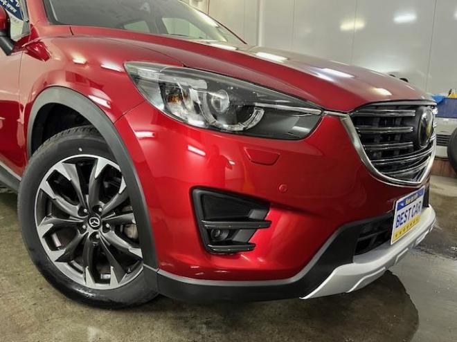 CX-5ＸＤ　Ｌパッケージ　本州仕入　ワンオーナー　寒冷地仕様　禁煙車　ＷＡＫＯＳバリアスコーティング済　スカイアクティブディーゼルターボ　純正１９インチＡＷ　社外１７ＡＷ＋スタッドレスタイヤ付　純正ナビ（フルセグ地デジ　ＤＶＤ再生　Ｂｌｕｅｔｏｏｔｈ）＋バックカメラ＆サイドカメラ　純正ブラックレザーシート　レーダークルーズコントロール　ブラインドスポット　車線逸脱警報　ＬＥＤヘッドライト　両席シートヒーター　アドバンスキー　横滑り防止装置　ＥＴＣ 4WD 2200 5Dr