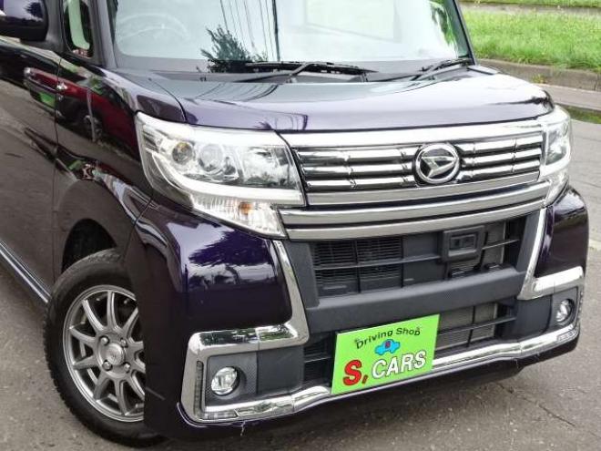 タントカスタム X トップエディション SAII 4WD　本州車　保証1年/走行距離無制限　4WD　パワースライドドア　純正8型ナビ　地デジ　Bluetooth接続　バックカメラ　スマートアシスト　衝突軽減　レーンキープアシスト　LEDヘッドライト　ETC　ハーフレザーシート 660