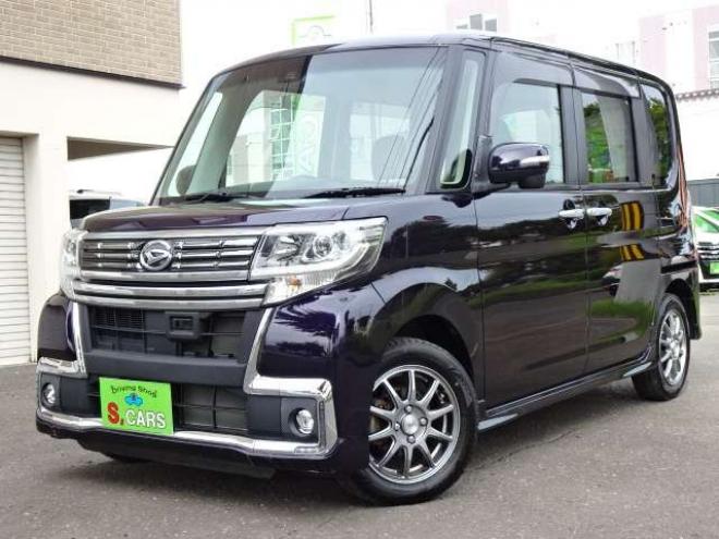 タントカスタム X トップエディション SAII 4WD　本州車　保証1年/走行距離無制限　4WD　パワースライドドア　純正8型ナビ　地デジ　Bluetooth接続　バックカメラ　スマートアシスト　衝突軽減　レーンキープアシスト　LEDヘッドライト　ETC　ハーフレザーシート 660