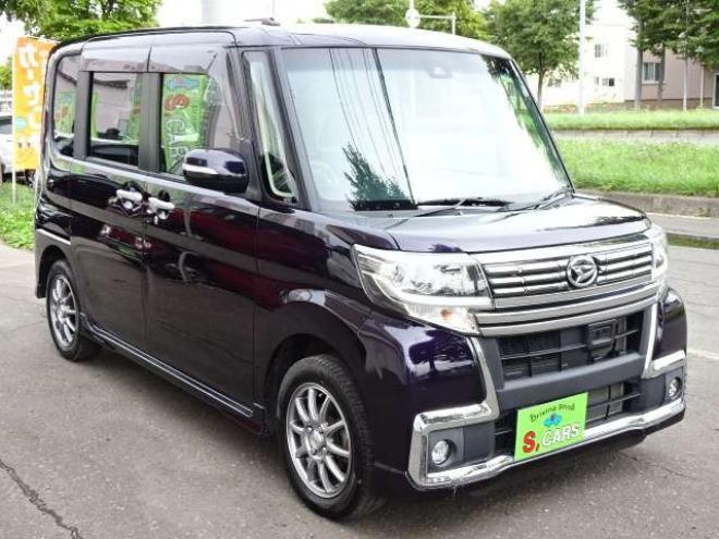 タントカスタム X トップエディション SAII 4WD　本州車　保証1年/走行距離無制限　4WD　パワースライドドア　純正8型ナビ　地デジ　Bluetooth接続　バックカメラ　スマートアシスト　衝突軽減　レーンキープアシスト　LEDヘッドライト　ETC　ハーフレザーシート 660