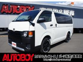 ハイエースバン　2.8 DX ロング ディーゼルターボ 4WD　フロントシートセパレート仕様変更済　センターコンソール付　415COBRA丸目ライトキット&バッドラッカー16インチAW　415SAFARIフロントスポイラー　TOYOオープンカントリーR/T　電動格納ドアミラー 2800