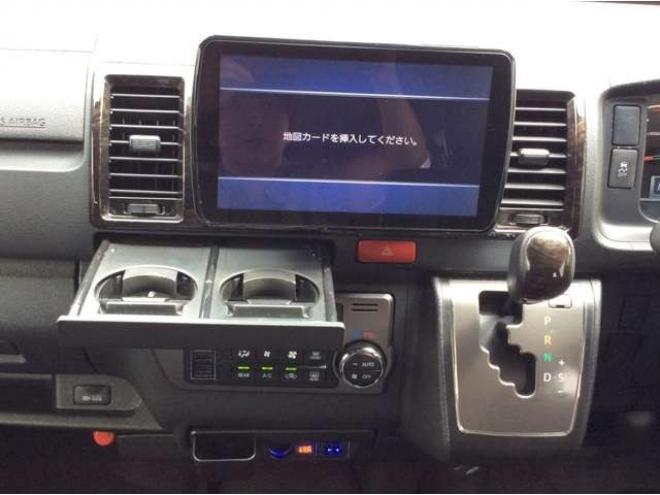 ハイエースバン2.8 スーパーGL ダークプライムII ロングボディ ディーゼルターボ 4WD　リアヒーター&クーラー　プッシュスタート　スマートキー　ウッドコンビステアリング&シフトノブ　ステアリングスイッチ　横滑り防止装置　車線逸脱防止　衝突被害軽減ブレーキ　バックカメラ　ETC　　ドラレコ 2800