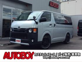 ハイエースバン　3.0 スーパーGL ロング ディーゼルターボ 4WD　リアヒーター&クーラー　キーレス　ETC　電動格納ミラー　デュアルエアコン　ベッドキッド　フロントフォグランプ　clarionSDナビ(NXL13)　AUX　Bluetooth　USB　16インチAW 3000