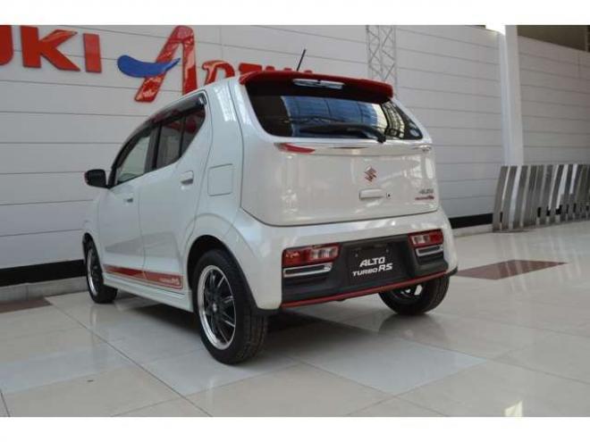 アルトターボRS オートギヤシフト 4WD　ワンオーナー車4WDターボセーフティサポート搭載アイドリングストップ横滑り防止装置オートギアシフト純正SDナビTVディスチャージヘッドライトETCシートヒーターウインカーミラーヒーター 660