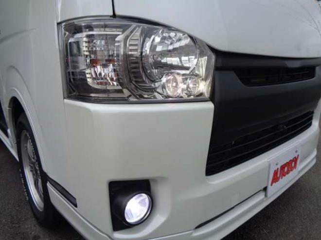 ハイエースバン3.0 スーパーGL ダークプライム ロングボディ ディーゼルターボ 4WD　ワンオーナー　R6年タイミングベルト交換済　スマートキー　　社外ナビ　バックカメラ　フロント・サイドカメラ　バッドラッカー17インチアルミホイール　バッドフェイスボンネット 3000