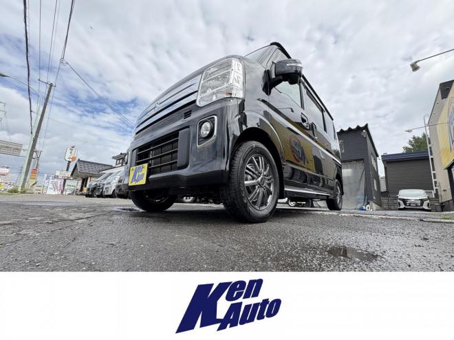 エブリィEVERY WAGON 4WD PZ-TURBO SP HIGH ROOF　本州仕入　寒冷地仕様　リビルトエンジン交換済　レーダーブレーキ　ワンタッチ両側パワースライドドア　HID　エンスタ　フォグランプ　　PUSH START スペアー有　オートステップ　純正フルセグナビ　Bluetooth バイザー　エンジンオイル交換　オートマオイル交換 4WD 660 5Dr