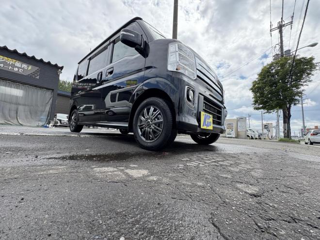 エブリィEVERY WAGON 4WD PZ-TURBO SP HIGH ROOF　本州仕入　寒冷地仕様　リビルトエンジン交換済　レーダーブレーキ　ワンタッチ両側パワースライドドア　HID　エンスタ　フォグランプ　　PUSH START スペアー有　オートステップ　純正フルセグナビ　Bluetooth バイザー　エンジンオイル交換　オートマオイル交換 4WD 660 5Dr