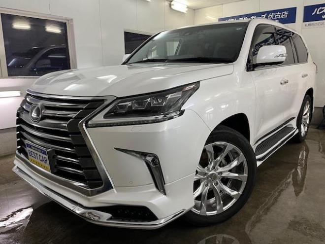 レクサスＬＸ５７０　本州仕入　レクサスセーフティセンス　寒冷地仕様　禁煙車　ＷＡＬＤ２２インチＡＷ　社外１８ＡＷ＋スタッドレスタイヤ付　モデリスタスポイラー　電動サンルーフ　純正レザーシート　純正ナビ（フルセグ地デジ　ＤＶＤ再生　Ｂｌｕｅｔｏｏｔｈ対応）＋バックカメラ＋全方位カメラ　マークレビンソン　リアエンターテイメント・リアツインモニター　パワーバックドア　レーダークルーズコントロール　シートヒーター＆クーラー　前後ドラレコ　クールボックス　ヘッドアップディスプレイ 4WD 5700 5Dr