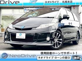 エスティマハイブリッド　ハイブリッド2.4アエラス レザーPKG 4WD　ローンが不安な方＜優遇ローン＞本州仕入　モデリスタエアロ サンルーフ 4WD