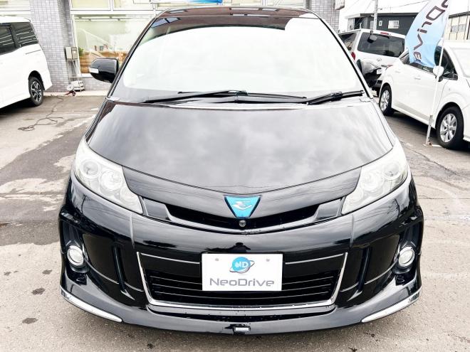 エスティマハイブリッドハイブリッド2.4アエラス レザーPKG 4WD　ローンが不安な方＜優遇ローン＞本州仕入　モデリスタエアロ サンルーフ 4WD