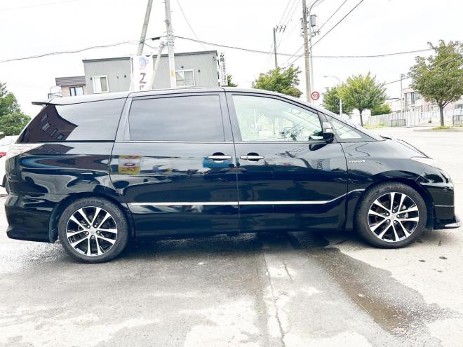 エスティマハイブリッドハイブリッド2.4アエラス レザーPKG 4WD　ローンが不安な方＜優遇ローン＞本州仕入　モデリスタエアロ サンルーフ 4WD
