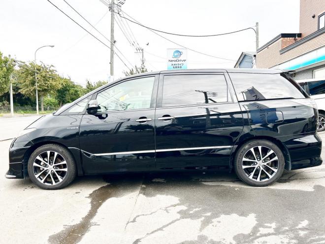エスティマハイブリッドハイブリッド2.4アエラス レザーPKG 4WD　ローンが不安な方＜優遇ローン＞本州仕入　モデリスタエアロ サンルーフ 4WD