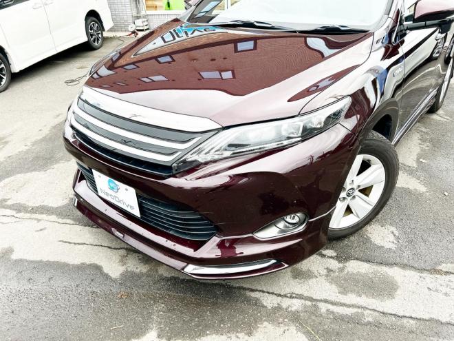 ハリアーハイブリッド2.5ハイブリッドE-Fourエレガンス 4WD　ローンが不安な方＜優遇ローン＞寒冷地仕様　モデリスタエアロ　ハーフレザーシート 4WD