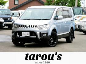 デリカ　D:5　4WD　新車外し専用ホイール／タイヤ　新品フロントガード　両側パワースライドドア　社外エンジンスターター