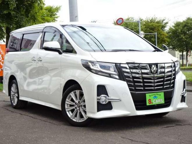 アルファード2.5 S 4WD　本州車　保証1年/走行距離無制限　4WD　パワースライドドア　純正10インチSDナビ　地デジ　バックカメラ　フロントブラインドモニター　ビルトインETC　スマートキー　純正18インチアルミホイール　LEDヘッドライト 2500