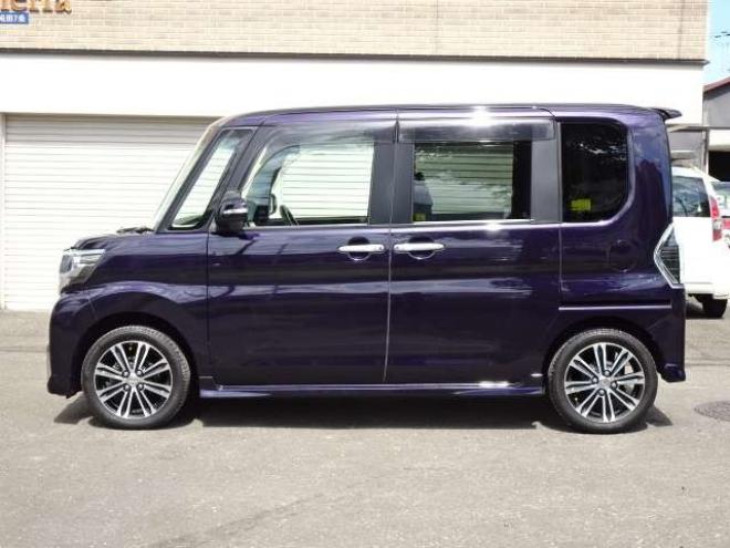 タントカスタム X トップエディション SAII 4WD　本州車　保証1年/走行距離無制限　4WD　パワースライドドア　純正8型ナビ　地デジ　Bluetooth接続　バックカメラ　スマートアシスト　衝突軽減　レーンキープアシスト　LEDヘッドライト　ETC　ハーフレザーシート 660
