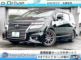 エルグランド　2.5 250ハイウェイスター プレミアム 4WD　ローンが不安な方＜優遇ローン＞本州仕入　寒冷地仕様　両側パワースライドドア　社外ナビ　フルセグTV 4WD