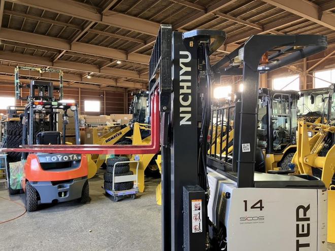 フォークリフトニチユ　中古　バッテリー5mトリプル　FBR14-85B　建機
