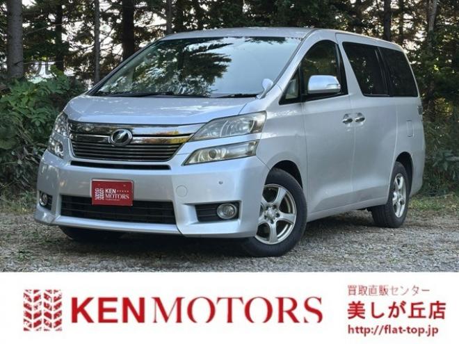 ヴェルファイア2.4 X 4WD　ワンオーナー　パワーウィンドウ　パワステ　社外ナビ　純正アルミ　ABS　キーレス　バックカメラ　左側電動スライドドア　ETC　ワイパーデアイサー 2400
